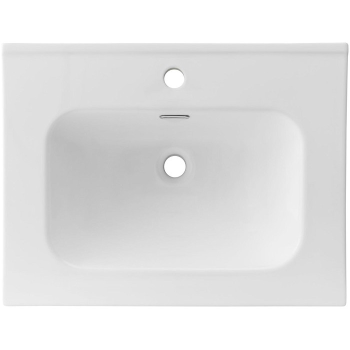 Раковина-столешница Aquanet Flat 60 белая матовая