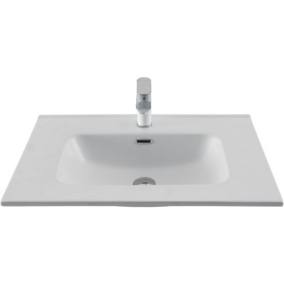 Раковина-столешница Aquanet Flat 70 белая матовая