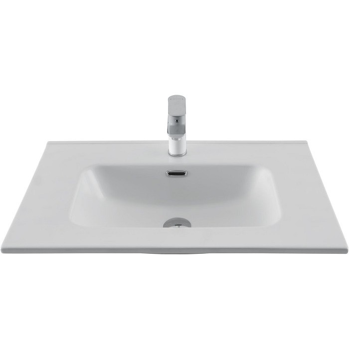 Раковина-столешница Aquanet Flat 70 белая матовая