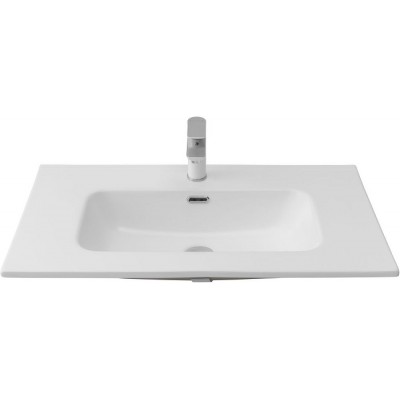 Раковина-столешница Aquanet Flat 80 белая матовая