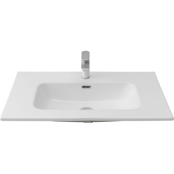 Раковина-столешница Aquanet Flat 80 белая матовая