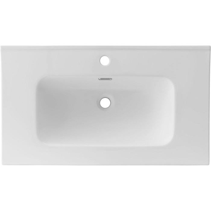 Раковина-столешница Aquanet Flat 80 белая матовая