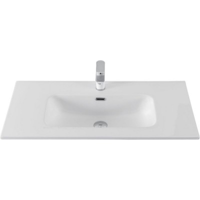 Раковина-столешница Aquanet Flat 90 белая матовая