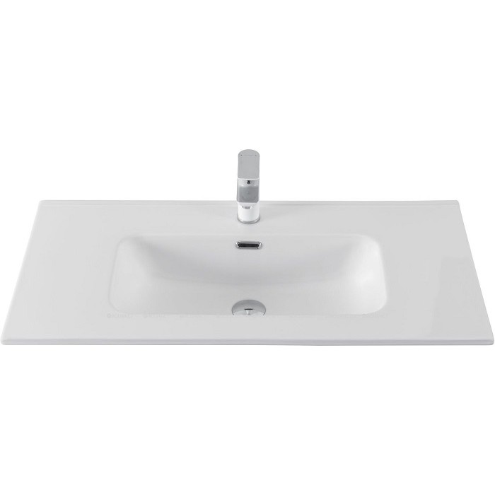 Раковина-столешница Aquanet Flat 90 белая матовая