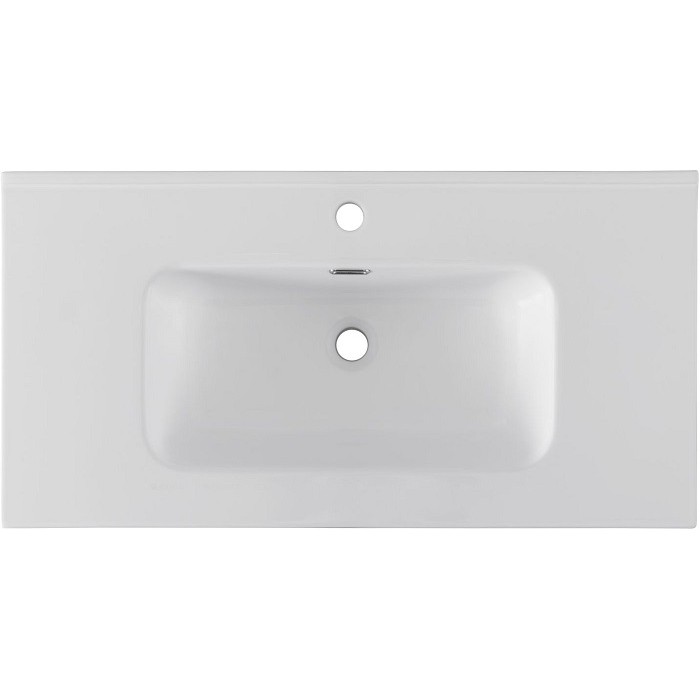 Раковина-столешница Aquanet Flat 90 белая матовая