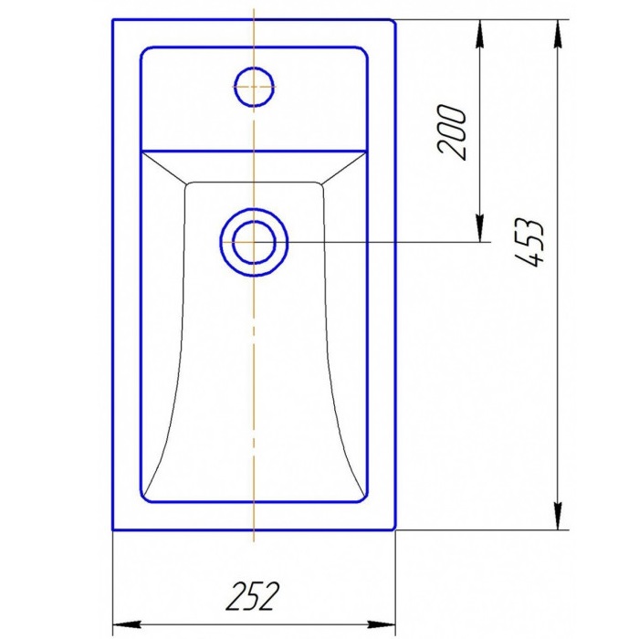 Раковина Kirovit Фостер 45 белая