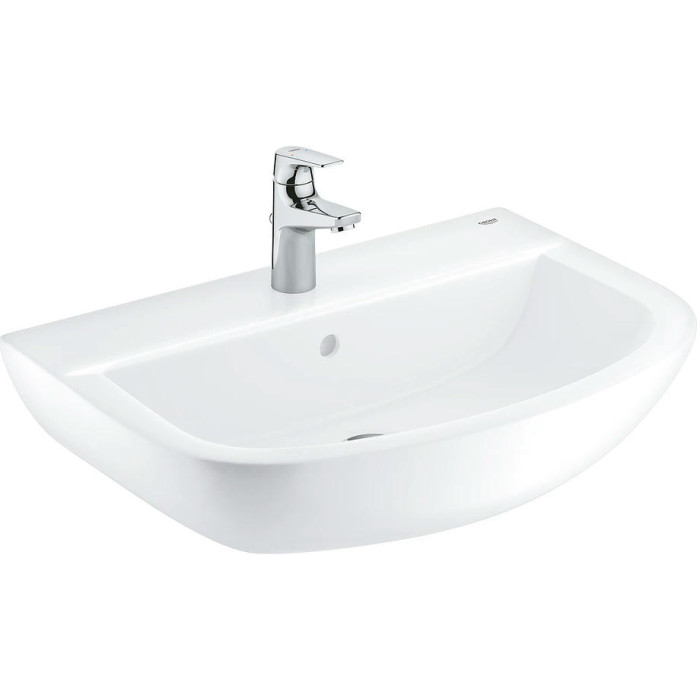 Раковина 60см со смесителем Grohe Euro Ceramic 39644000 альпин-белый