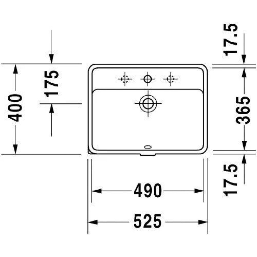 Раковина Duravit Starck 3 49x36 0302490000