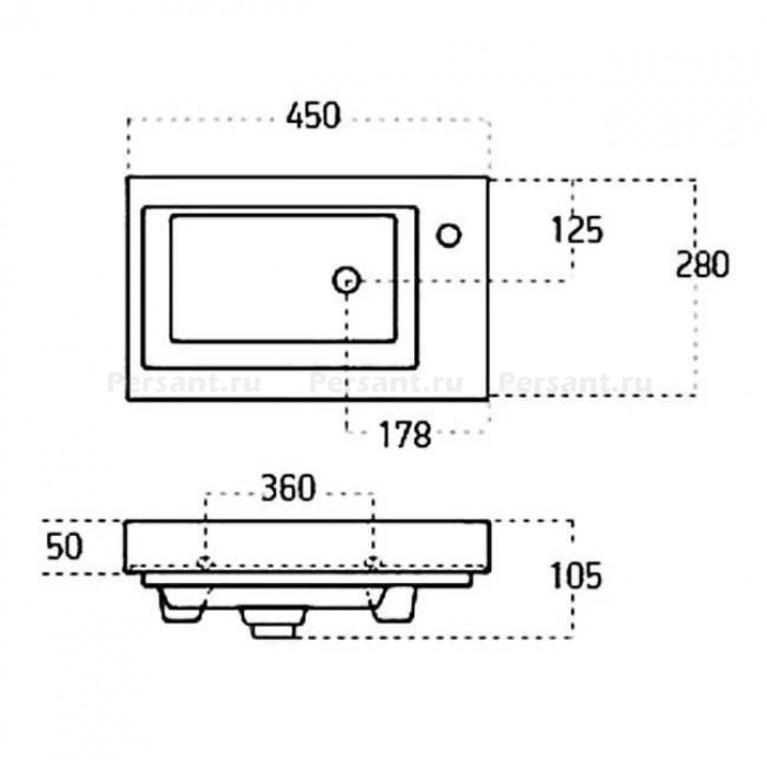 Раковина Sanovit Isik 45 4045-KL белая