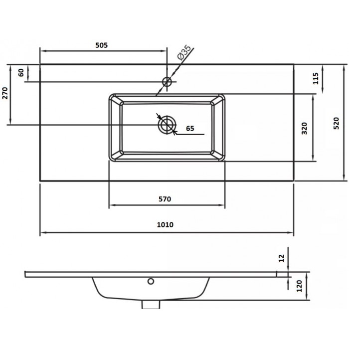 Раковина ArmadiArt 100 см 852-100-D Lucido стекло светлое золото