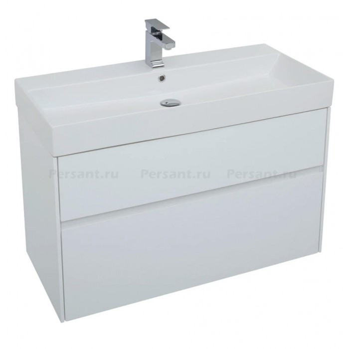 Мебельная раковина Sanovit Slim Synergy 100 белая 17100-KL