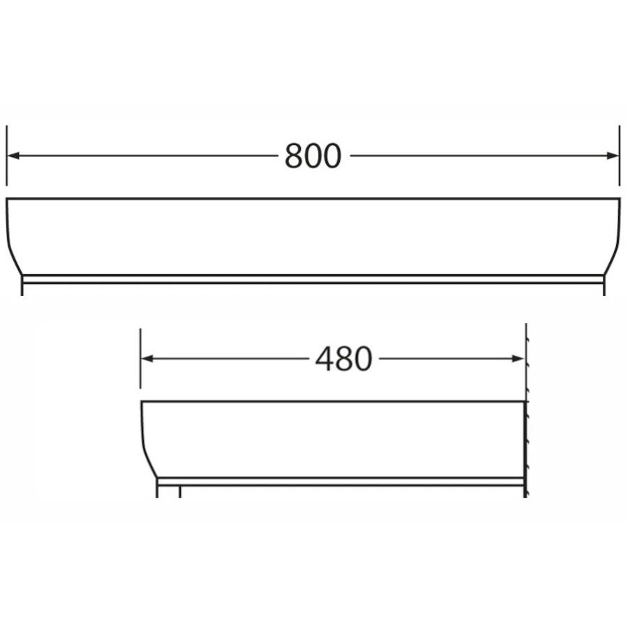 Раковина BelBagno Prado 80 см PRADO-800-LVB