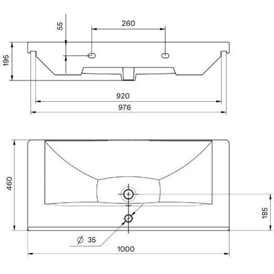 Раковина Акватон Миранда 100x45 1WH302249