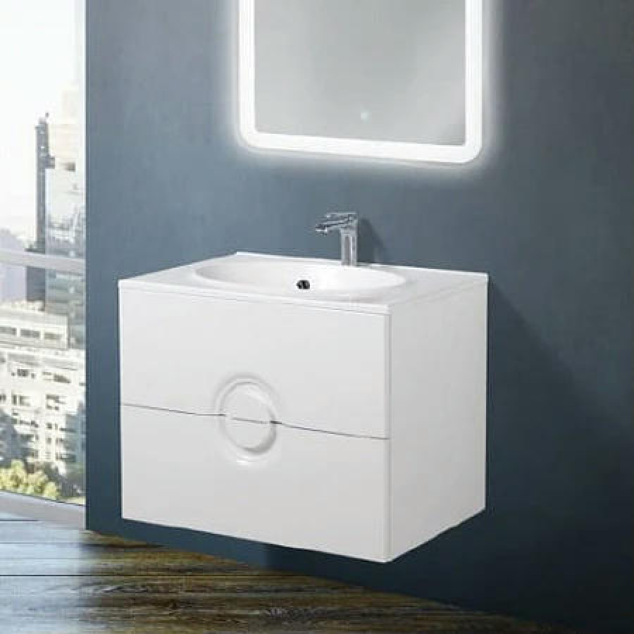 Раковина BelBagno Onda 90 см BB900/500-LV-MR-OND