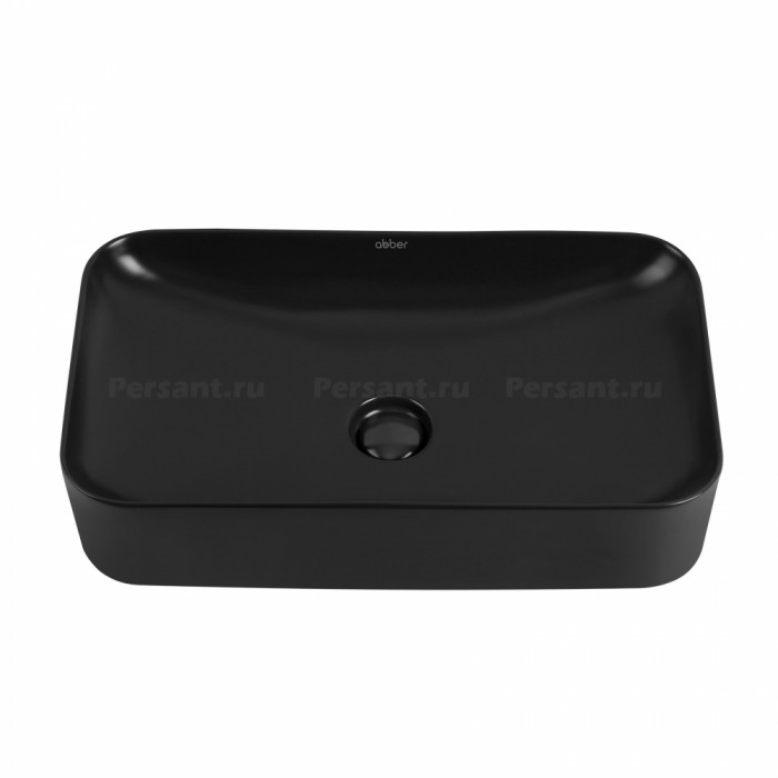 Раковина накладная Abber Rechteck AC2204MB черная