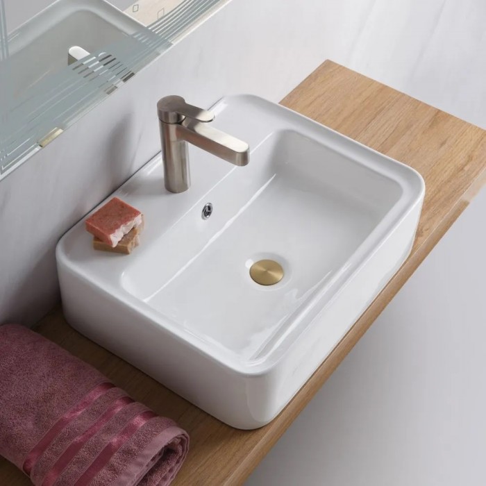 Раковина накладная BelBagno 52x42 BB1367