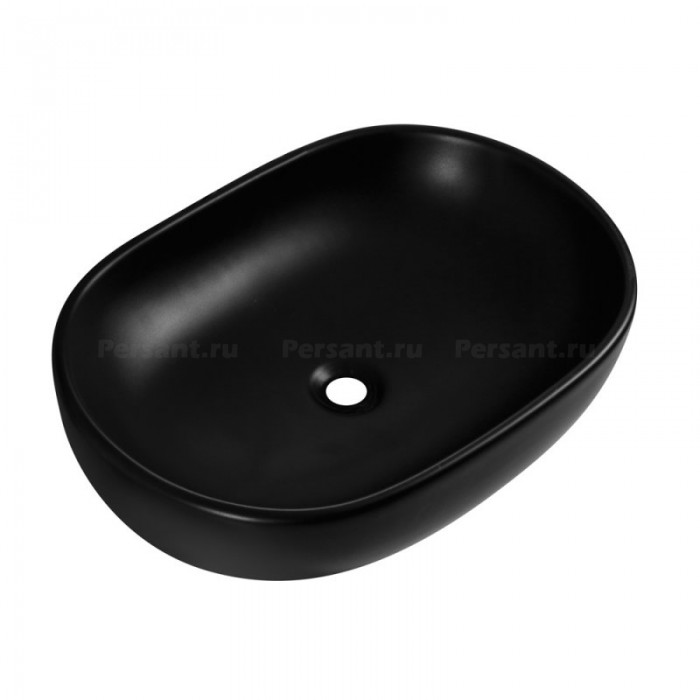 Раковина накладная BelBagno BB1084-H301 чёрная матовая