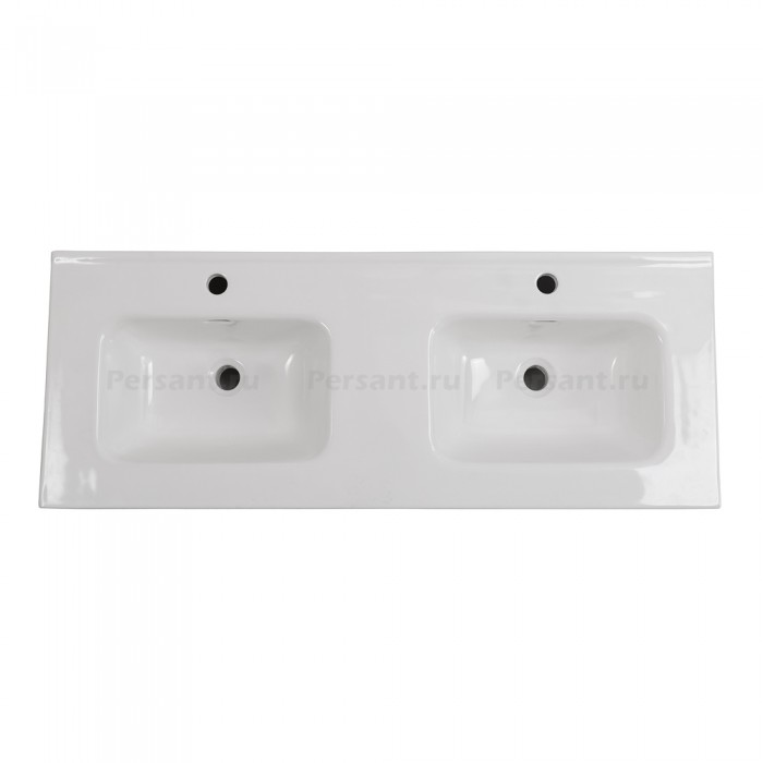Раковина керамическая с двойной чашей BelBagno 120 BB1200-2-ETL
