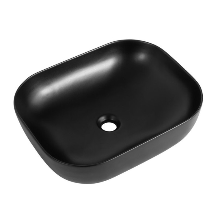 Раковина накладная BelBagno BB1302-H301 чёрная матовая