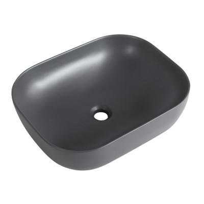 Раковина накладная BelBagno BB1302-H311 серая матовая