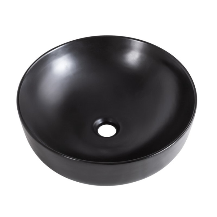 Раковина накладная BelBagno BB1315-H301 чёрная матовая
