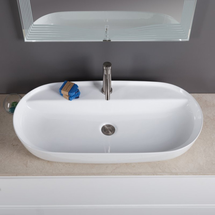 Раковина накладная BelBagno 81x41 BB1347