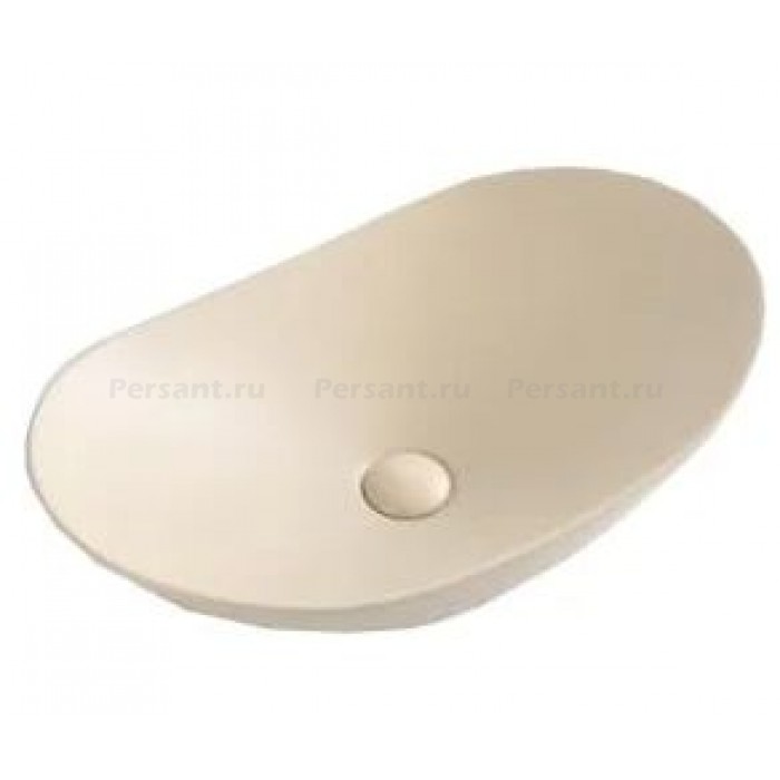 Раковина накладная BelBagno 60x36 BB1404-H316 бежевая матовая