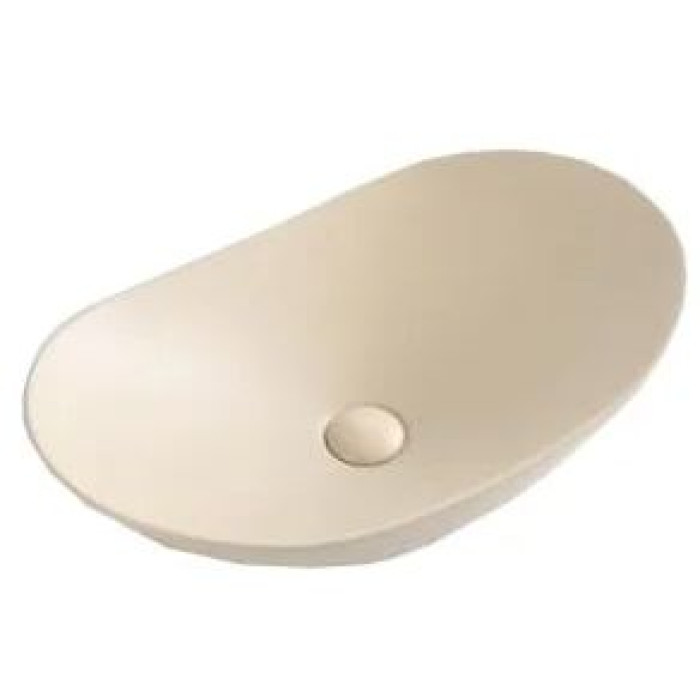 Раковина накладная BelBagno 60x36 BB1404-H316 бежевая матовая