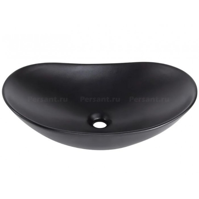 Раковина накладная 60x36 BelBagno BB1404-H301 черная матовая
