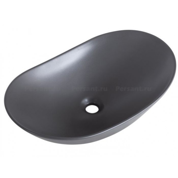 Раковина накладная 60x36 BelBagno BB1404-H311 серая матовая