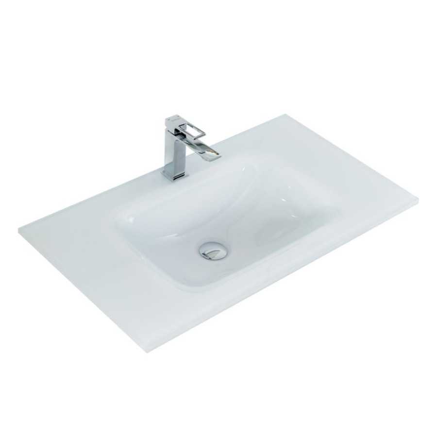 Раковина стеклянная BelBagno 80 BB810/465-LV-VTR-BL глянцевая