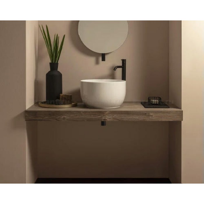 Раковина накладная Globo T-EDGE 38x38 TE038BI белая