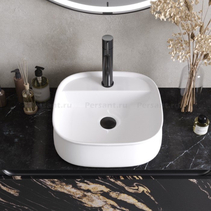 Раковина накладная Cezares 42x42 CZR-6581 белая