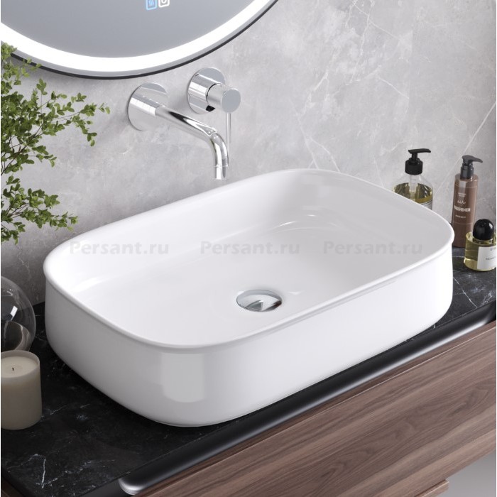 Раковина накладная Cezares 56x40 CZR-6582 белая