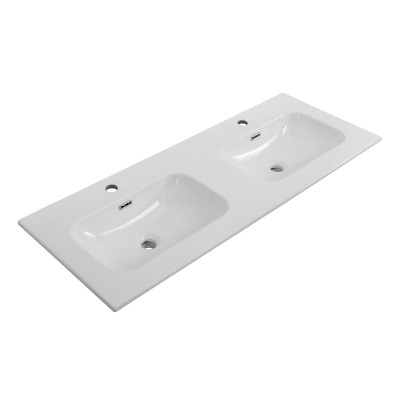 Раковина керамическая Cezares 120 двойная белая CZR-8073-120-2