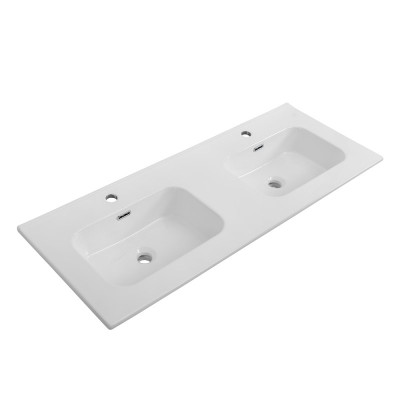 Раковина керамическая Cezares 120 двойная белая CZR-8095-120-2