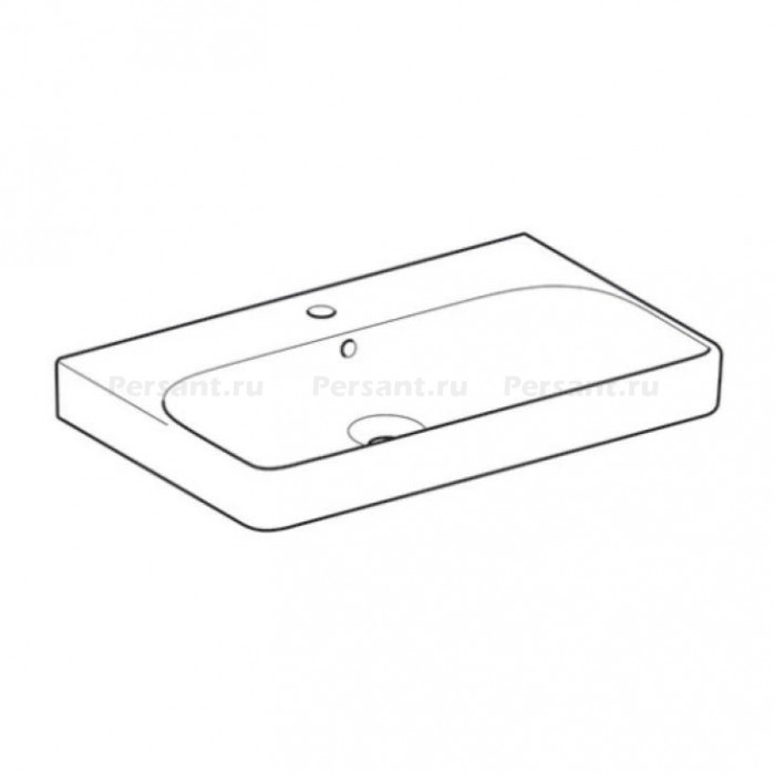 Раковина Geberit Smyle Square 75x48 500.249.01.1