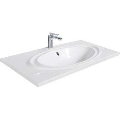 Раковина BelBagno Onda 100 см BB1000/500-LV-MR-OND