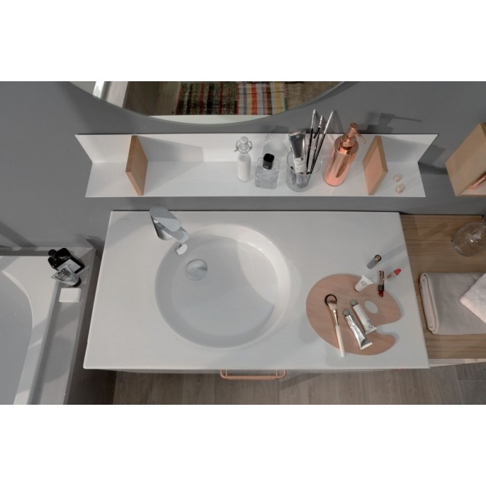 Раковина Jacob Delafon Odeon Rive Gauche 100 EXAU112-Z-00 белая