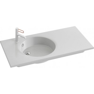 Раковина Jacob Delafon Odeon Rive Gauche 100 EXAU112-Z-00 белая