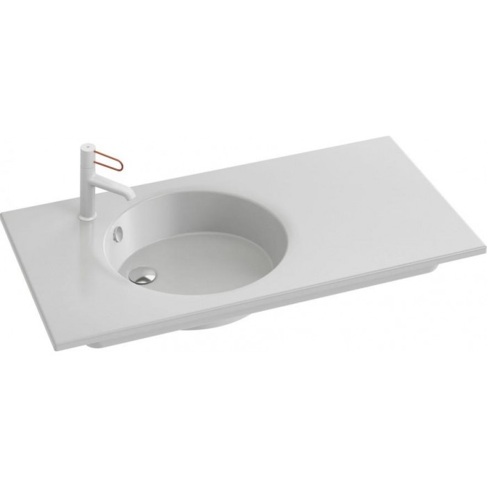 Раковина Jacob Delafon Odeon Rive Gauche 100 EXAU112-Z-00 белая