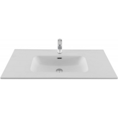 Раковина-столешница Aquanet Flat 100 белая матовая