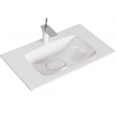 Раковина Aqwella Malaga 75 Mal.75.04.D искусственный камень, белая