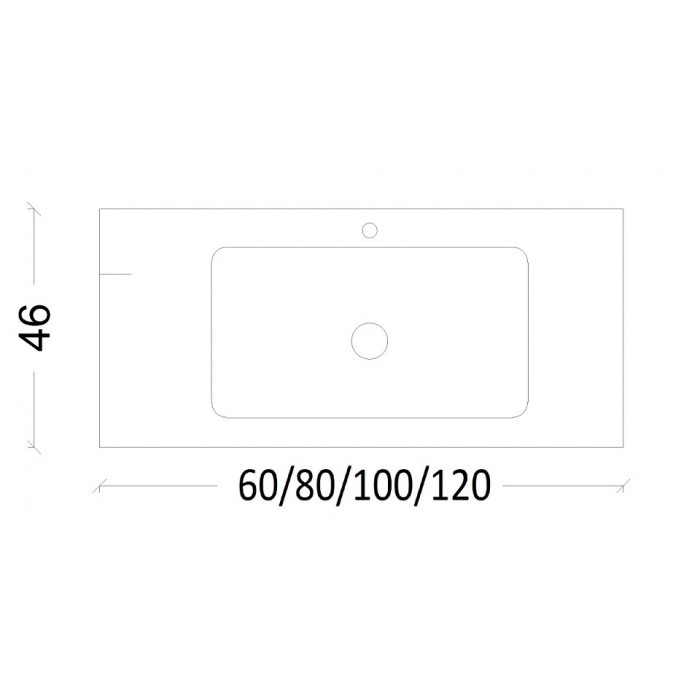 Раковина ArmadiArt Vallessi 80 см 838-080-WG белая