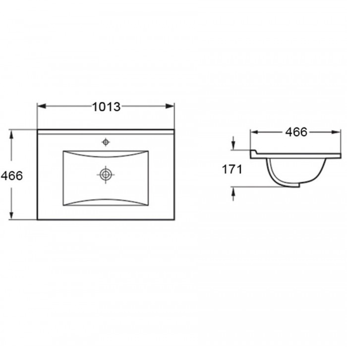 Раковина Vincea 100 VBS-13100 белая