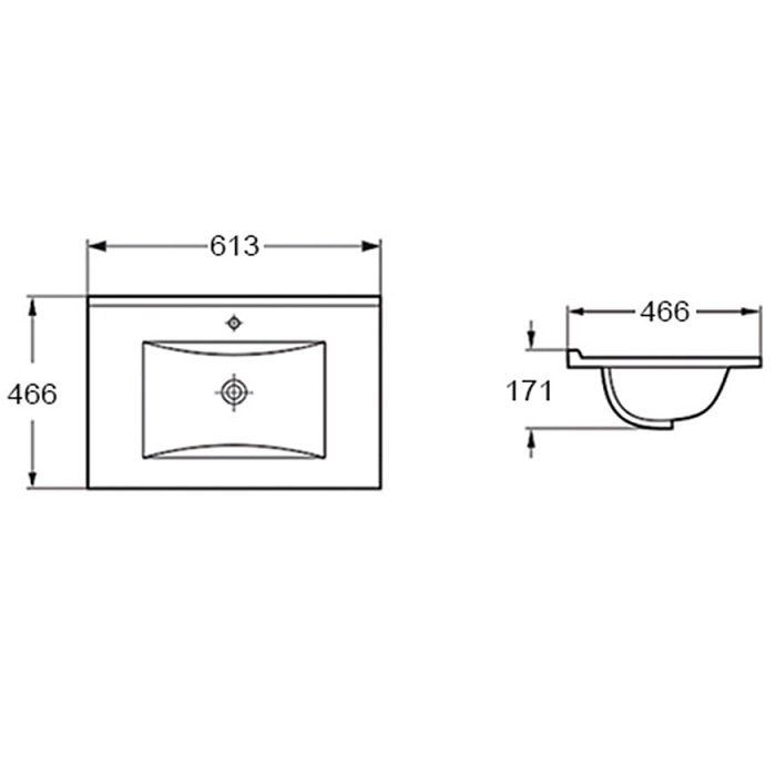 Раковина Vincea 60 VBS-13960 белая
