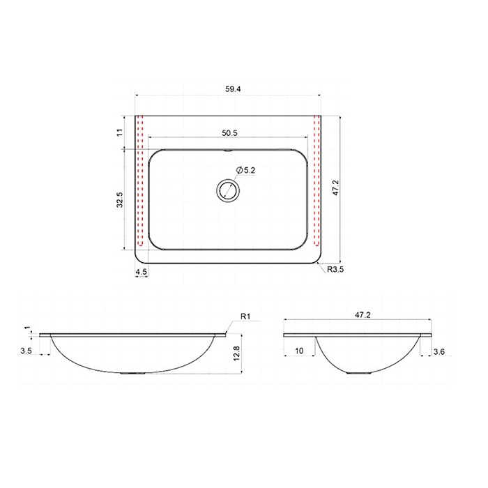 Раковина Vincea 60 VCB-2VP600W белая