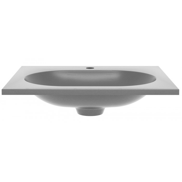 Раковина Vincea 60 VCB-4H600G серый шелк, кварцевый камень
