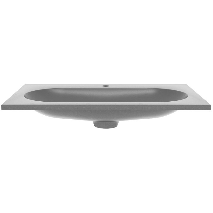 Раковина Vincea 80 VCB-4H800G серый шелк, кварцевый камень