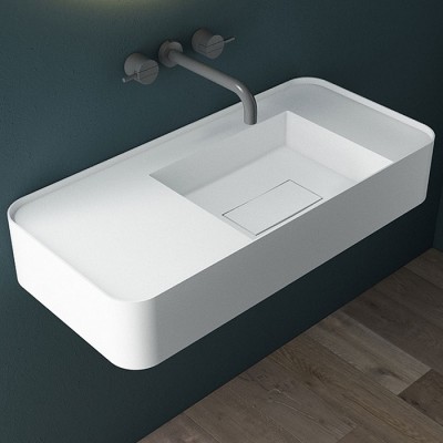 Раковина Vincea 120x40 VWB-6S412MW искусственный камень, белая матовая